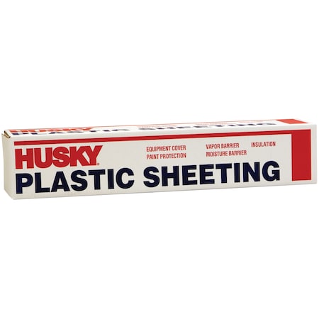 Husky 8'4" x 200' Clear 1.5-Mil Low Density Plastic Sheeting 15100C